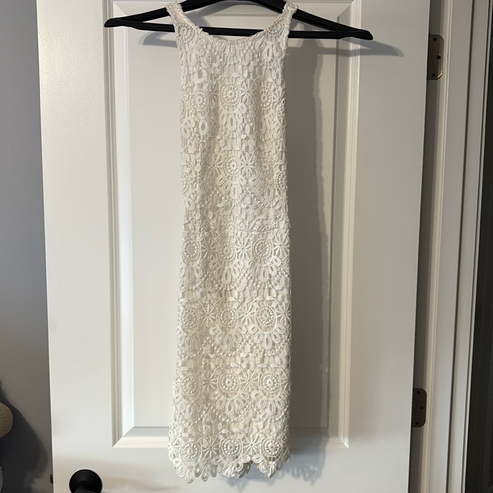 White lace dress